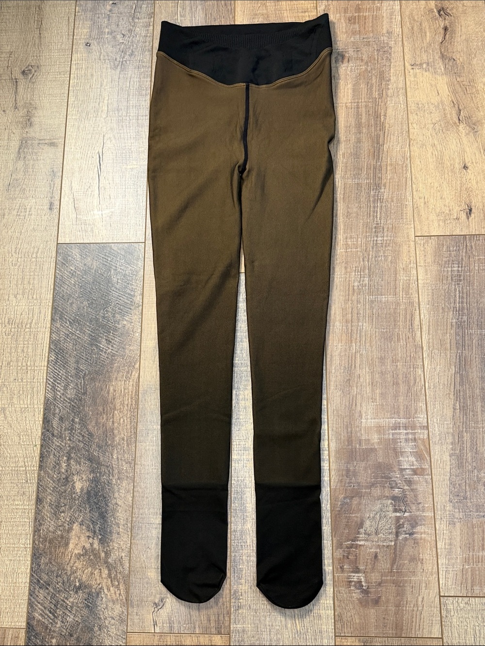 Sweet Mayhem Brown Magic Fleece Linec Leggings Black Waist Band Size 2X/3X